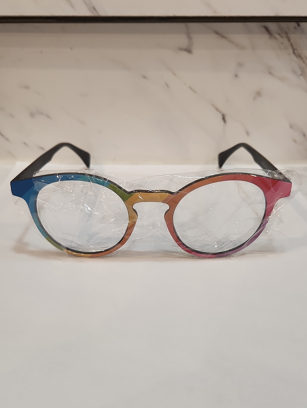 Rainbow Pride Round Zeelool Non-Perscription Blue Light Blocking Unisex Glasses